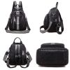 LANYIBAIGE Pockets Large Capacity Women Backpack High Quality PU Leather Vintage School Backpacks Female Shoulder Bags - Default Title