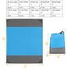 108x96.46in Sand Proof Picnic Blanket Water Resistant Foldable Camping Beach Mat  - Blue - M