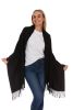 Fall Wraparound Full Body Scarf - black