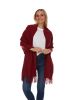 Fall Wraparound Full Body Scarf - Wine