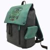 Afoxsos Japanese Anime Backpacks - Unisex Canvas Shoulder Bag for School and Office (10.6"x4.7"x16.5", Multicolors) - DEKU