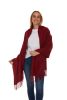 Fall Wraparound Full Body Scarf - Wine