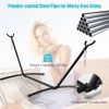 2-Person Hammock Stand with Carrying Bag for Yard - Black