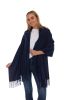 Fall Wraparound Full Body Scarf - Navy
