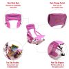 Low Folding Camping Chair, Portable Beach Chairs, Mesh Back Lounger For Outdoor Lawn Beach Camp Picnic - Pink