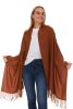 Fall Wraparound Full Body Scarf - Rust