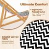 Folding Outdoor Sling Chair with 3 Adjustable Position - As pic show - 1pcs