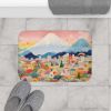 Mount Fuji Skyline Bath Mat - One Size