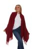 Fall Wraparound Full Body Scarf - Wine