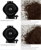 Electric coffee grinder commercial espresso grinding for bean bin capacity of 1000g 1000W - PSGEK43Sb