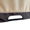 Universal Canopy Cover Replacement for 12x9 Ft Curved Outdoor Pergola Structure - khaki