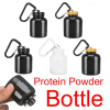 Mini Portable Protein Powder Bottles with Keychain Health Funnel Medicine Bottle Small Water Cup Outdoor Sport Storage - 100ml-02