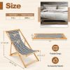 Folding Outdoor Sling Chair with 3 Adjustable Position - As pic show - 1pcs
